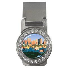 City Buildings Urban Dawn Money Clips (cz)  by Bangk1t