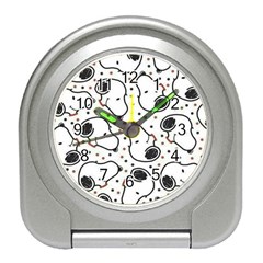 Dog Pattern Travel Alarm Clock by Bangk1t