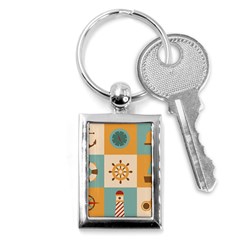 Nautical Elements Collection Key Chain (rectangle) by Bangk1t