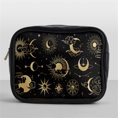 Asian-set With Clouds Moon-sun Stars Vector Collection Oriental Chinese Japanese Korean Style Mini Toiletries Bag (one Side) by Bangk1t