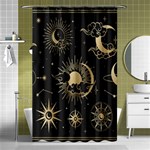 Asian-set With Clouds Moon-sun Stars Vector Collection Oriental Chinese Japanese Korean Style Shower Curtain 48  x 72  (Small)  Curtain(48  X 72 )