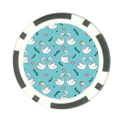 Elegant Swan Pattern Design Poker Chip Card Guard (10 Pack) by Bangk1t