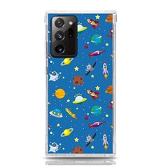 Space Rocket Solar System Pattern Samsung Galaxy Note 20 Ultra Tpu Uv Case by Bangk1t