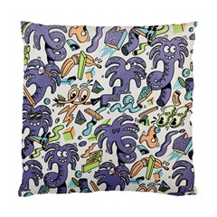 Purple Orange Green Blue Cartoon Standard Cushion Case (two Sides) by Bangk1t