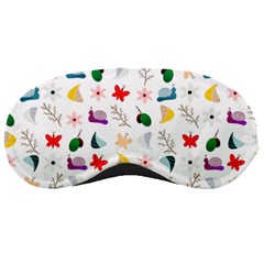 Snail Butterfly Pattern Seamless Sleep Mask by Amaryn4rt