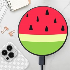 Watermelon Fruit Food Healthy Vitamins Nutrition Wireless Fast Charger(black) by pakminggu