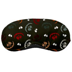 Art Halloween Pattern Creepy Design Digital Papers Sleep Mask by pakminggu