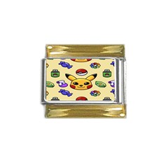 Pikachu Gold Trim Italian Charm (9mm) by artworkshop