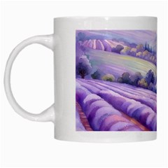 Lavender Flower Tree White Mug by Ravend