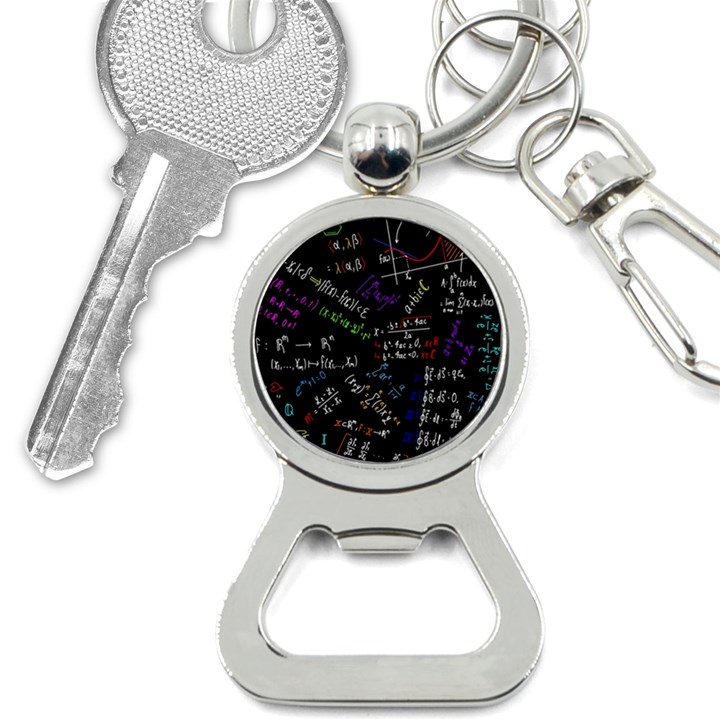 Mathematics  Physics Maths Math Pattern Bottle Opener Key Chain