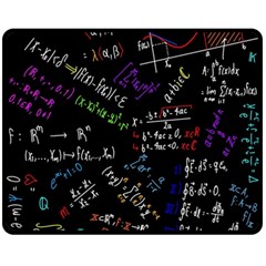 Mathematics  Physics Maths Math Pattern Two Sides Fleece Blanket (medium) by Grandong