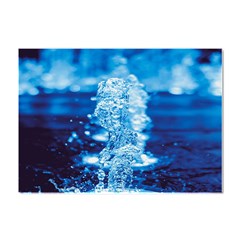 Water Blue Wallpaper Crystal Sticker (a4) by artworkshop