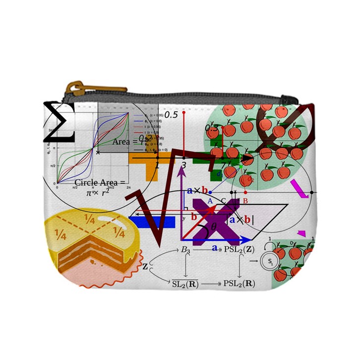 Mathematics Formula Physics School Mini Coin Purse