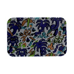 Purple Orange Green Blue Cartoon Open Lid Metal Box (silver)   by Grandong