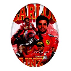 Carlos Sainz Oval Glass Fridge Magnet (4 Pack) by Boster123