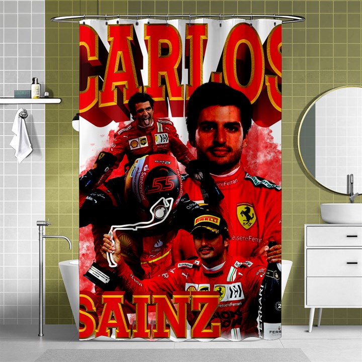 Carlos Sainz Shower Curtain 48  x 72  (Small) 