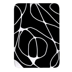 Mazipoodles Neuro Art - Black White Rectangular Glass Fridge Magnet (4 Pack) by Mazipoodles