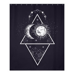 Moon And Sun Shower Curtain 60  X 72  (medium) by flowerland