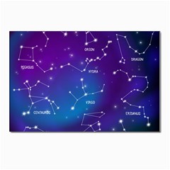 Realistic Night Sky With Constellations Postcards 5  X 7  (pkg Of 10) by Cowasu