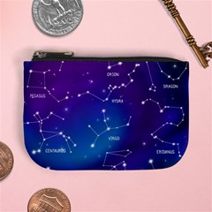 Realistic Night Sky With Constellations Mini Coin Purse by Cowasu