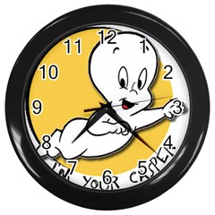 Casper2 Wall Clock (black) by RuuGallery10