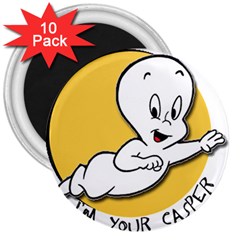 Casper2 3  Magnets (10 Pack)  by RuuGallery10