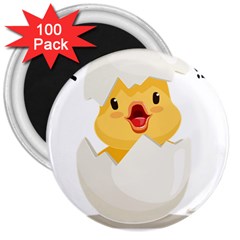 Cute Chick 3  Magnets (100 Pack) by RuuGallery10