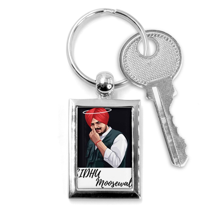 Moosewala Key Chain (Rectangle)