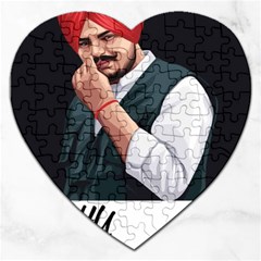 Moosewala Jigsaw Puzzle (heart) by Mayank