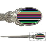 Horizontal Lines Colorful Letter Opener Front