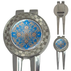 Flower Mandala Pattern 3-in-1 Golf Divots by Grandong