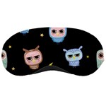 Cute-owl-doodles-with-moon-star-seamless-pattern Sleep Mask Front