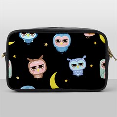 Cute-owl-doodles-with-moon-star-seamless-pattern Toiletries Bag (one Side) by pakminggu