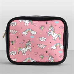 Cute-unicorn-seamless-pattern Mini Toiletries Bag (one Side) by pakminggu