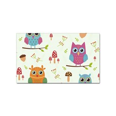 Forest-seamless-pattern-with-cute-owls Sticker Rectangular (10 Pack) by pakminggu