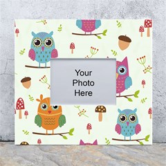 Forest-seamless-pattern-with-cute-owls White Wall Photo Frame 5  X 7  by pakminggu