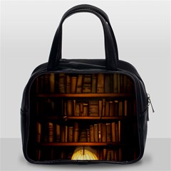 Books Library Classic Handbag (two Sides) by uniart180623