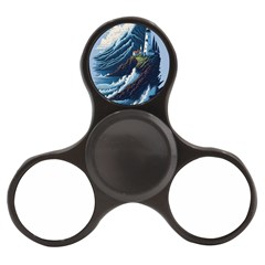 Lighthouse Sea Waves Finger Spinner by uniart180623