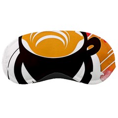 Coffee Tea Cappuccino Sleep Mask by uniart180623