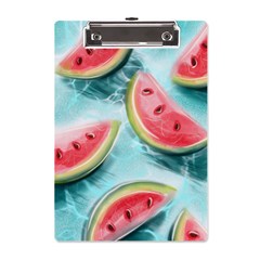 Watermelon Fruit Juicy Summer Heat A5 Acrylic Clipboard by uniart180623