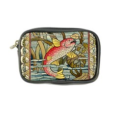 Fish Underwater Cubism Mosaic Coin Purse by Bedest