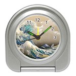 Japanese Wave Travel Alarm Clock Front