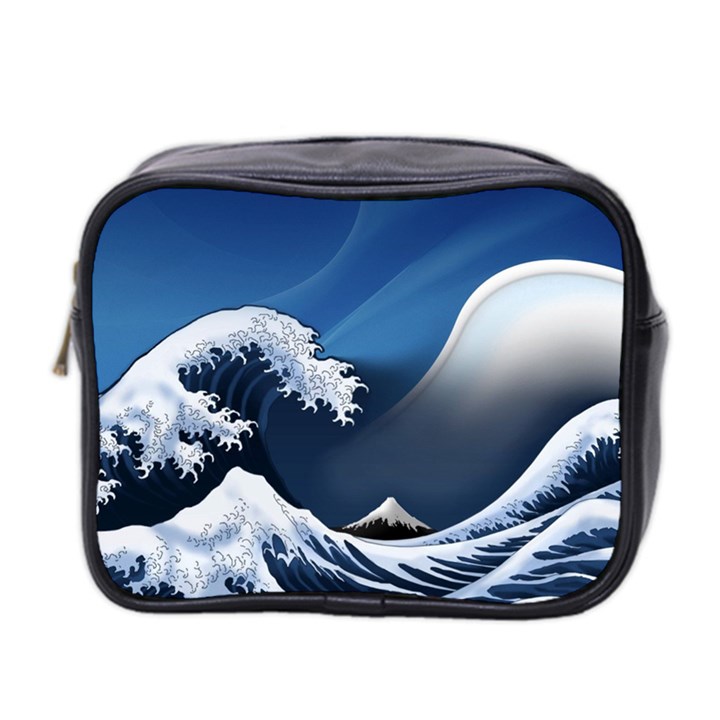 The Great Wave Off Kanagawa Mini Toiletries Bag (Two Sides)