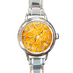 Water-gold Round Italian Charm Watch by nateshop