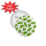 Vegetable Pattern With Composition Broccoli 1.75  Buttons (100 pack)  Front