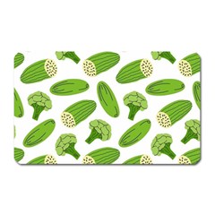 Vegetable Pattern With Composition Broccoli Magnet (rectangular) by pakminggu