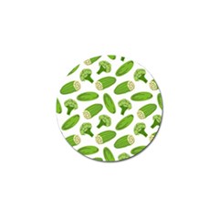 Vegetable Pattern With Composition Broccoli Golf Ball Marker (4 Pack) by pakminggu