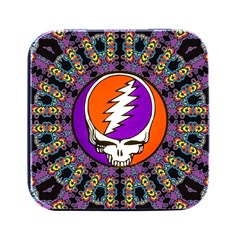 Gratefuldead Grateful Dead Pattern Square Metal Box (black) by Cowasu