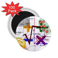 Mathematics Formula Physics School 2 25  Magnets (100 Pack)  by Bedest