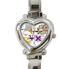 Mathematics Formula Physics School Heart Italian Charm Watch by Bedest